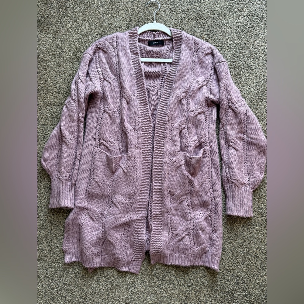 Women's Cable Knit Cardigan Sweater